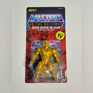 Super 7 Masters of the Universe Gold Statue He-Man Sealed Action Figure